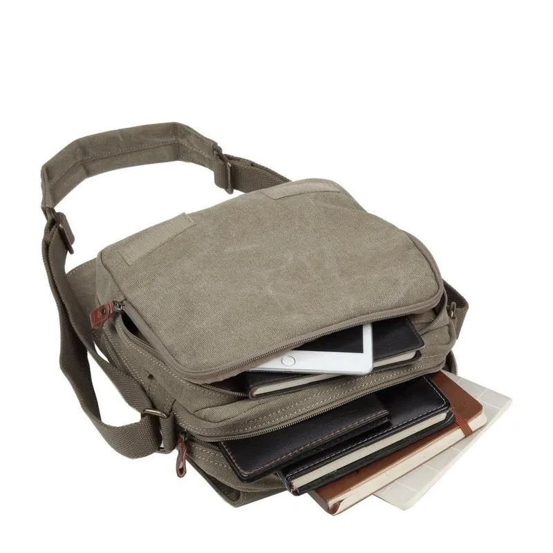 Troop London TRP0238 Classic Body Bag in Khaki