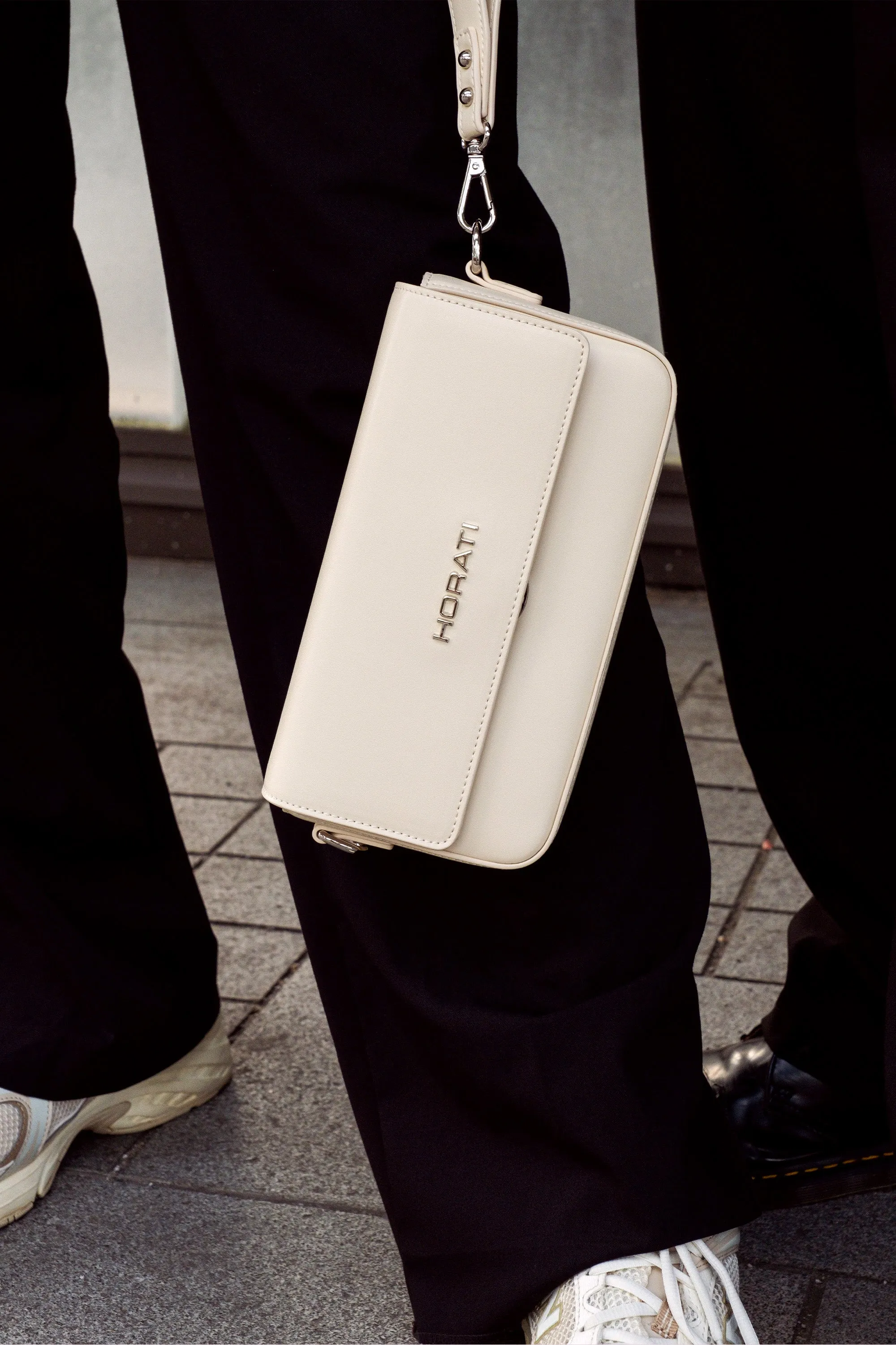 Vegan Leather Bag — Cream