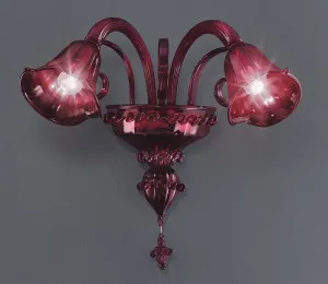 Venetian-Style Blown Glass Wall Chandelier In 6 Colours