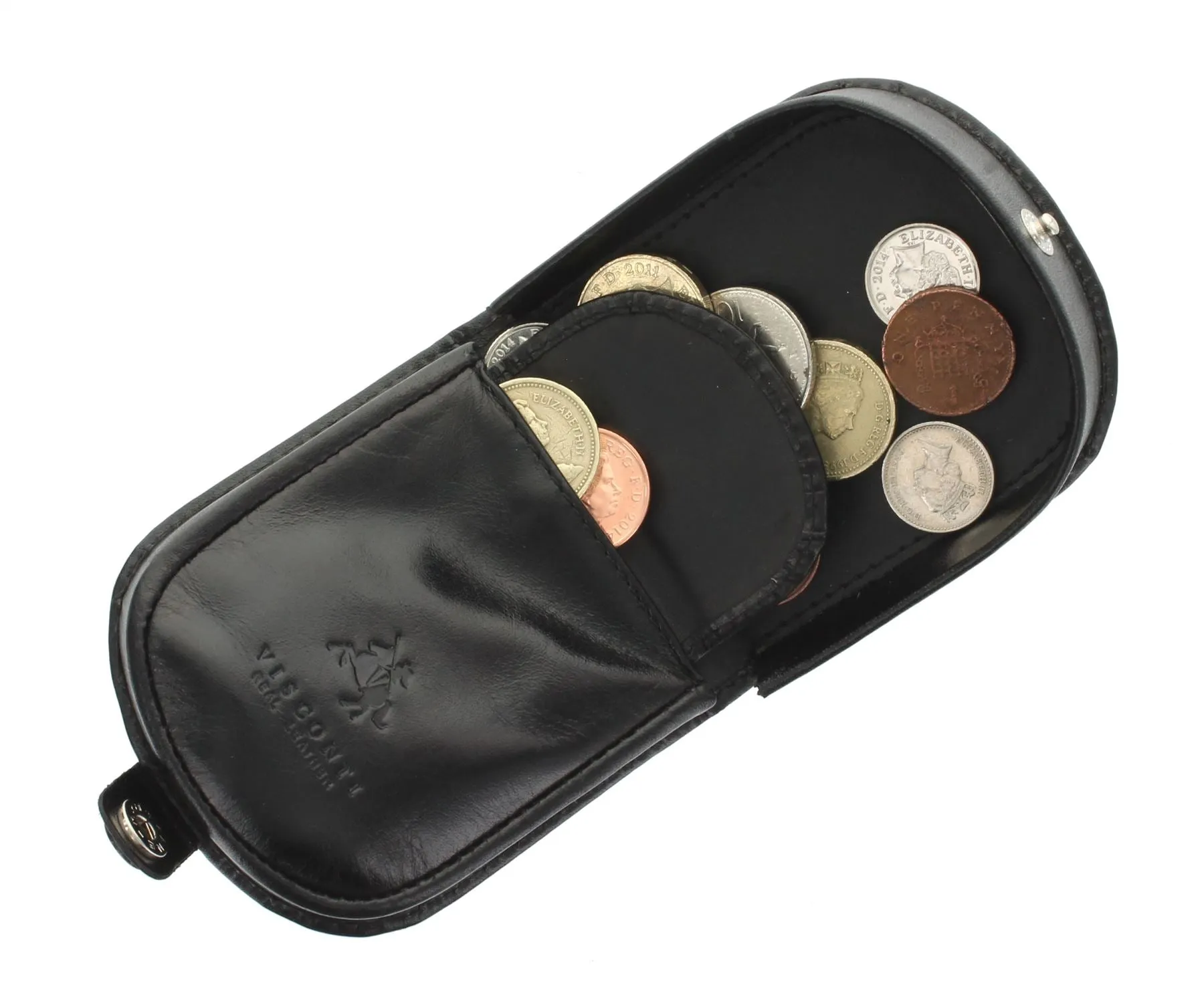Visconti MONZA Collection Vegetable Tanned Leather Tray Coin Purse TRY5