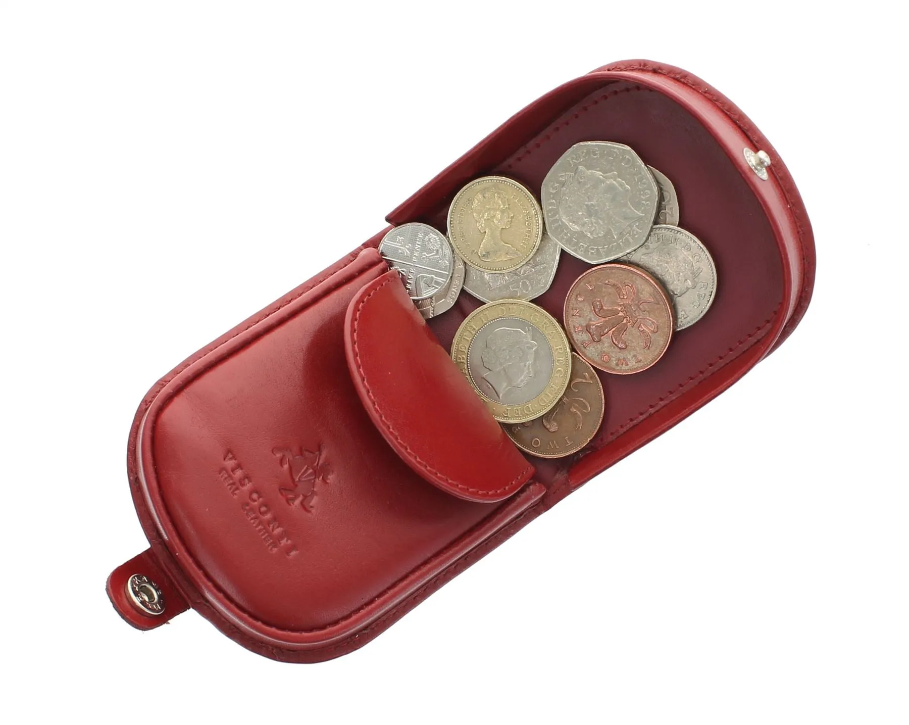 Visconti MONZA Collection Vegetable Tanned Leather Tray Coin Purse TRY5