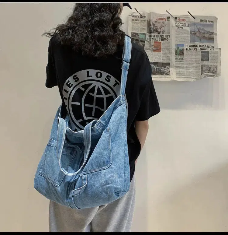 Vvsha  Christmas Gift Casual Pocket Canvas Tote Bag