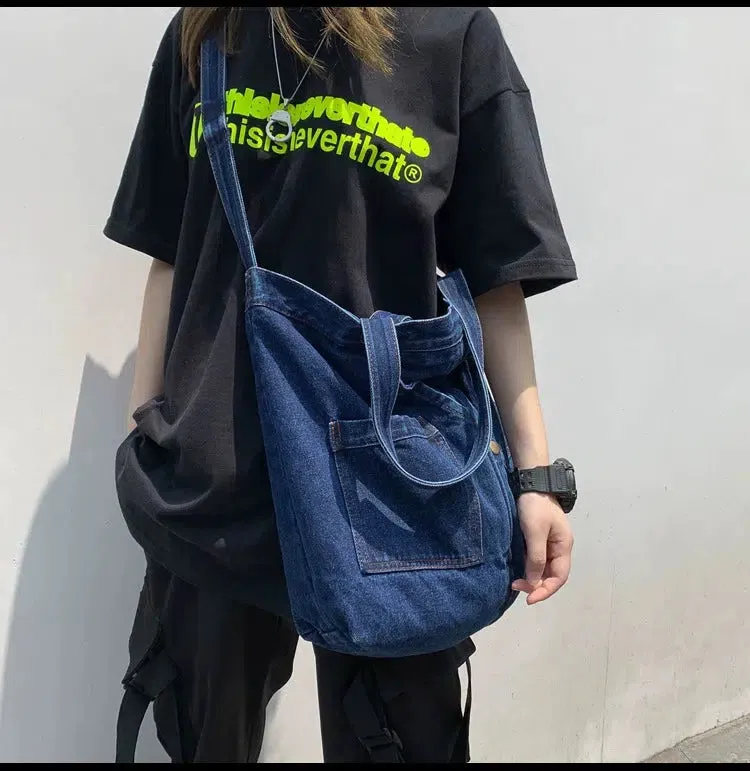 Vvsha  Christmas Gift Casual Pocket Canvas Tote Bag