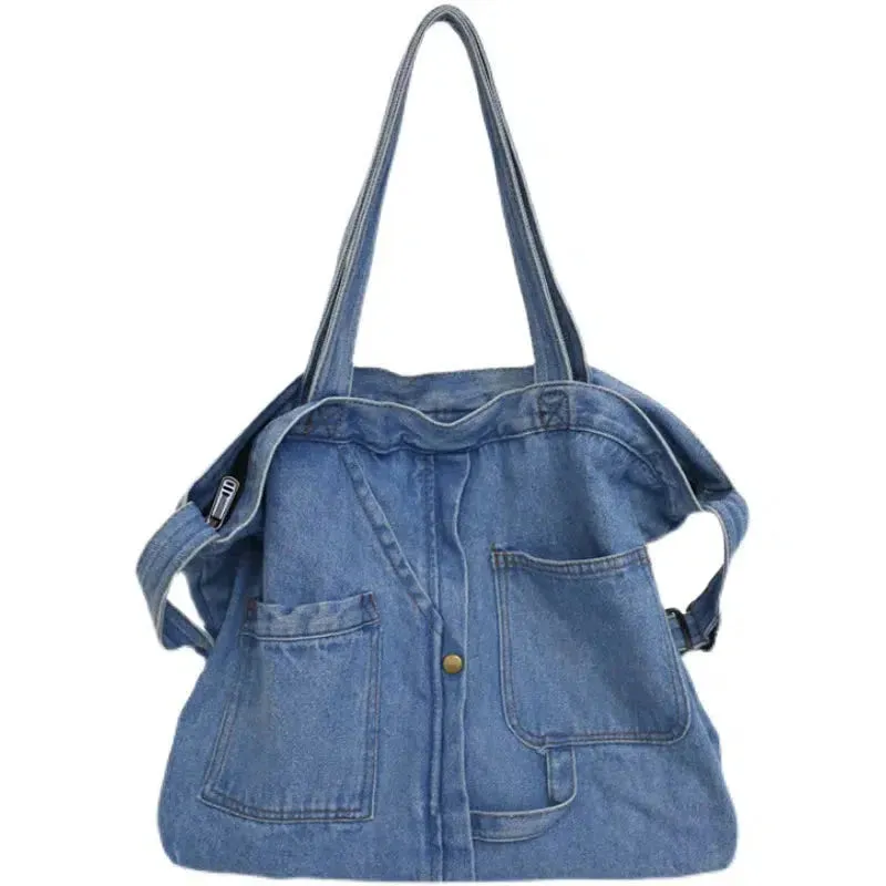 Vvsha  Christmas Gift Casual Pocket Canvas Tote Bag