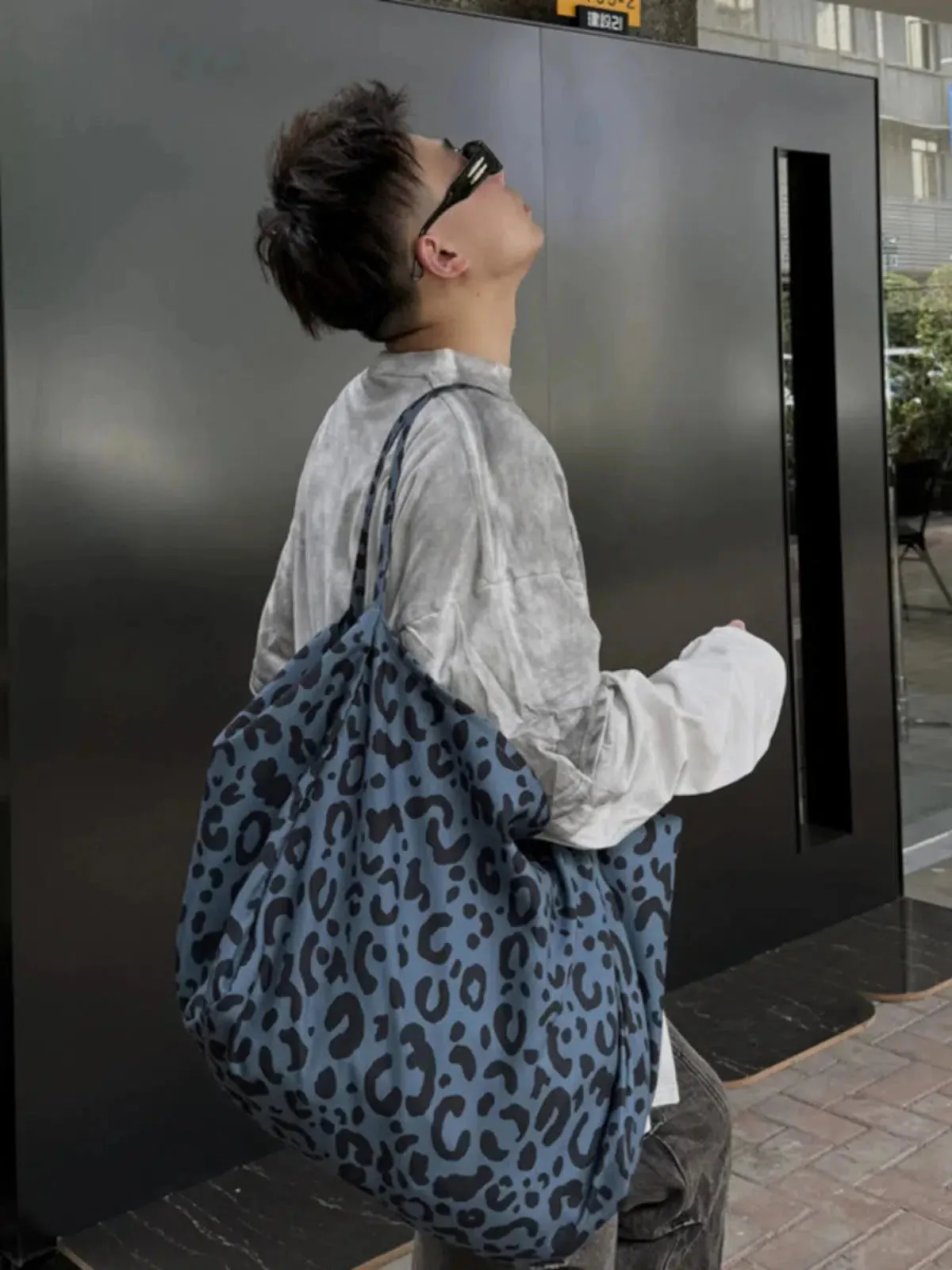 Vvsha  Christmas Gift Oversized Leopard Print Tote Bag