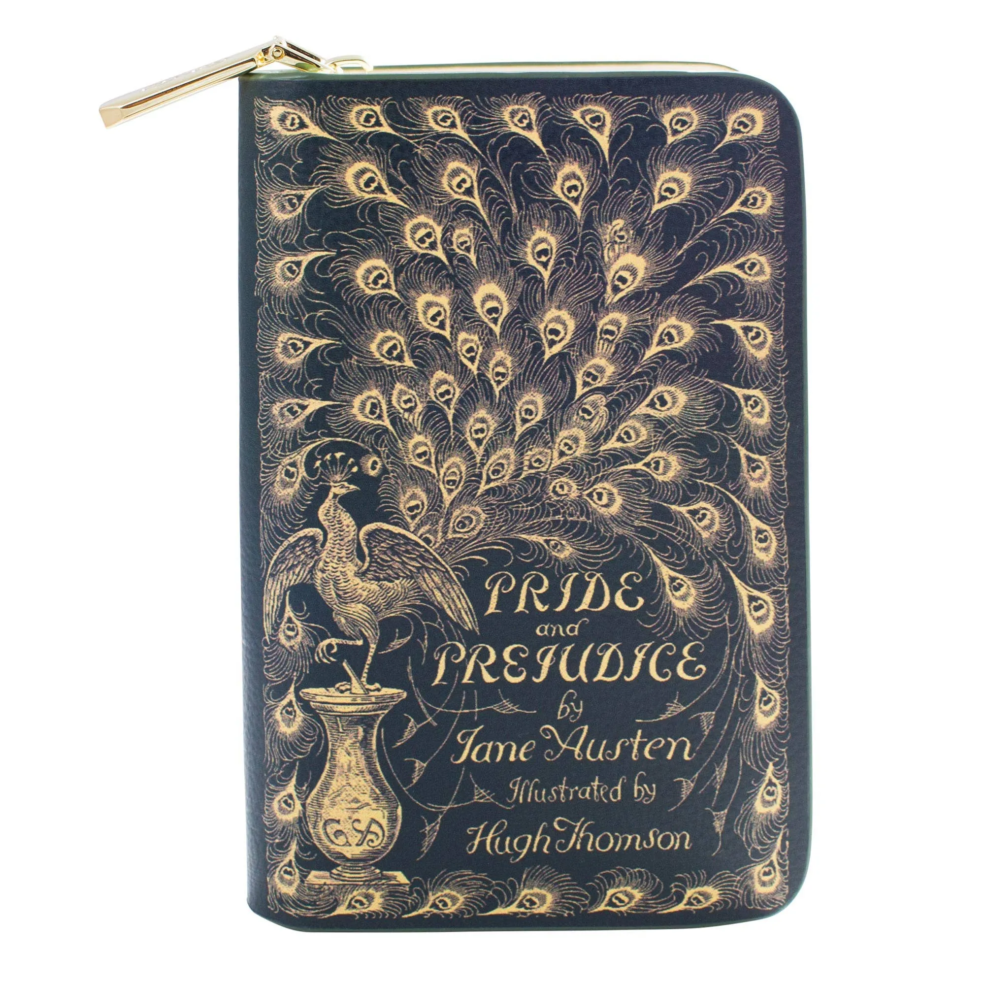 Well Read Company - Pride and Prejudice Green Zip Around Purse