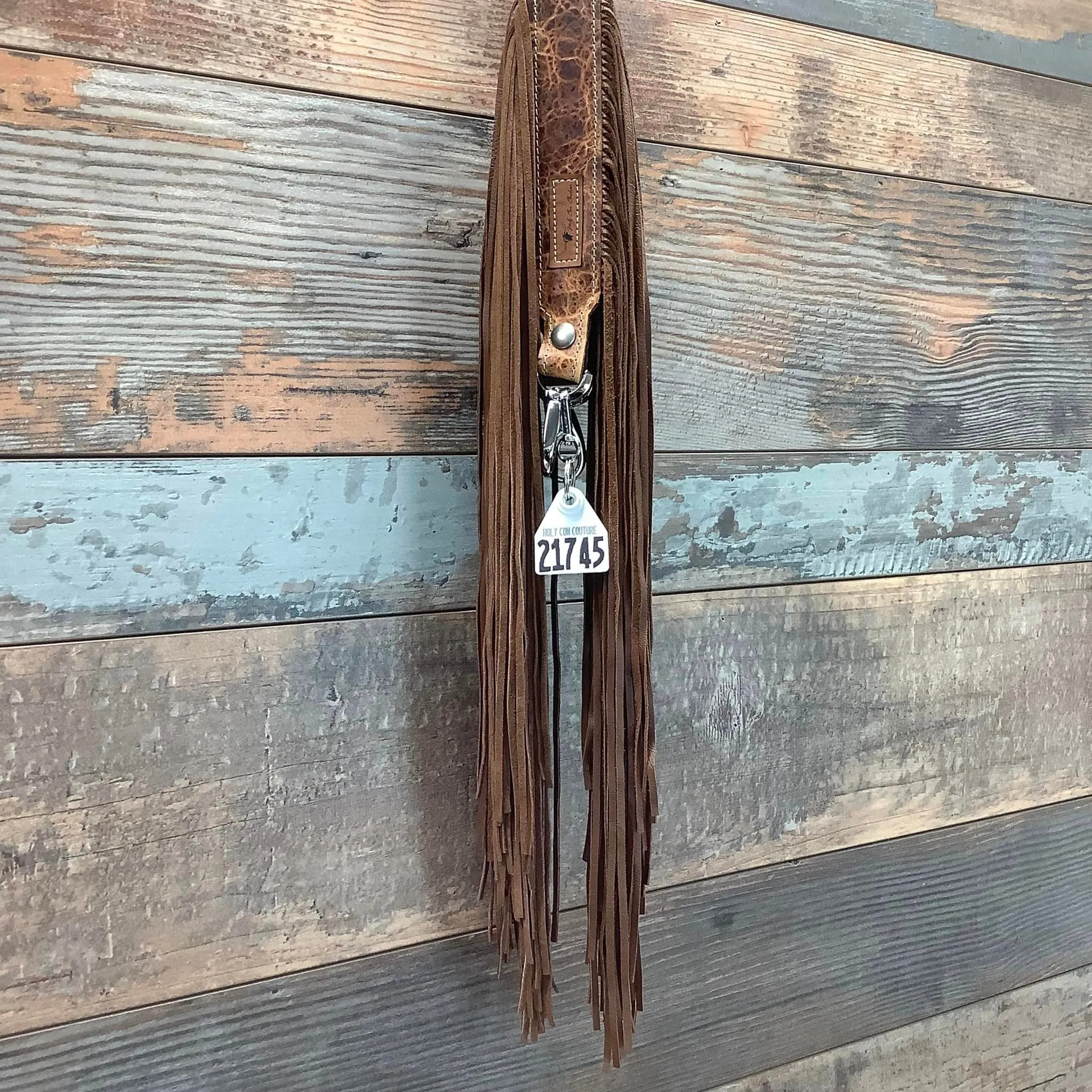 Western Mini Leather Fringe Strap 36" #21745