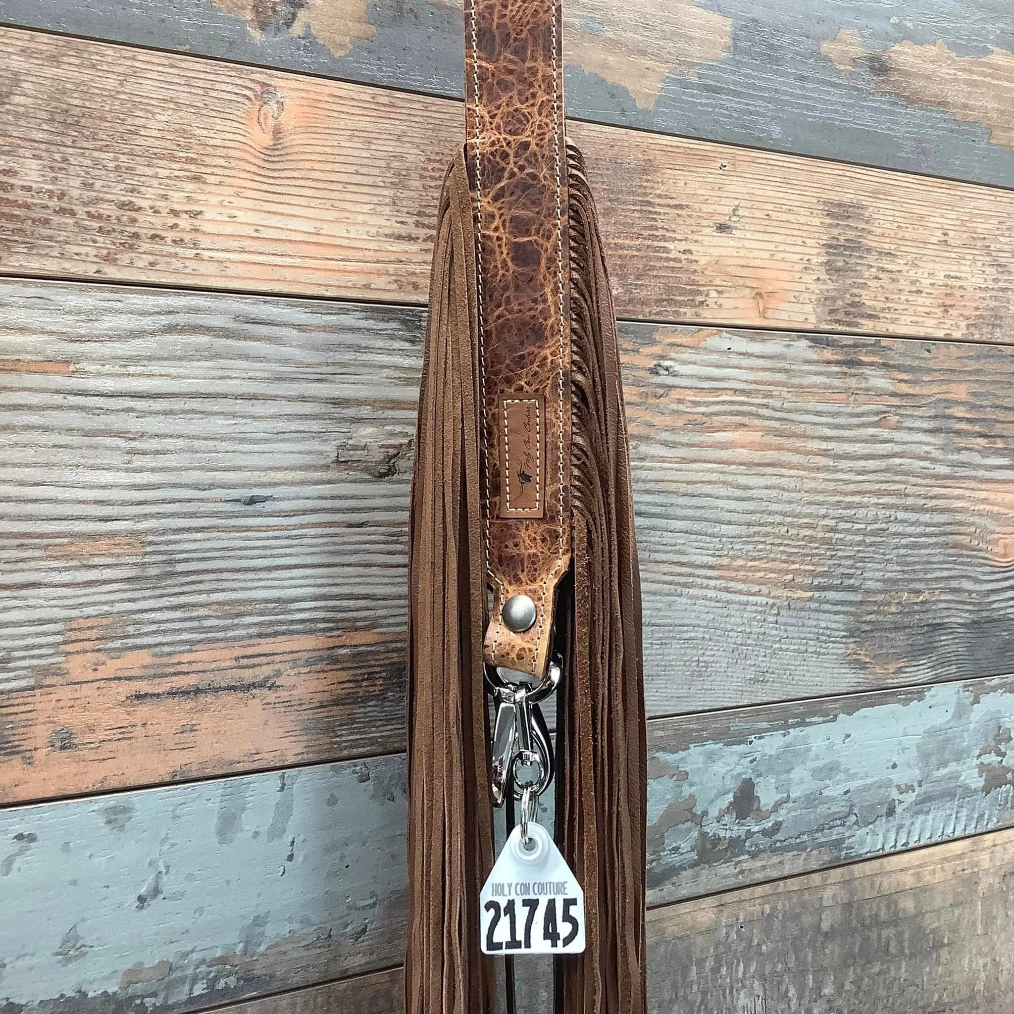 Western Mini Leather Fringe Strap 36" #21745