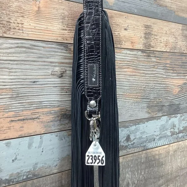 Western Mini Leather Fringe Strap 36" #23956