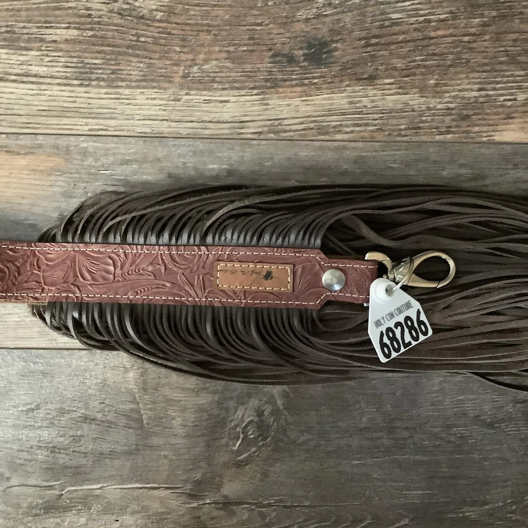 Western Mini Leather Fringe Strap 36" #68286