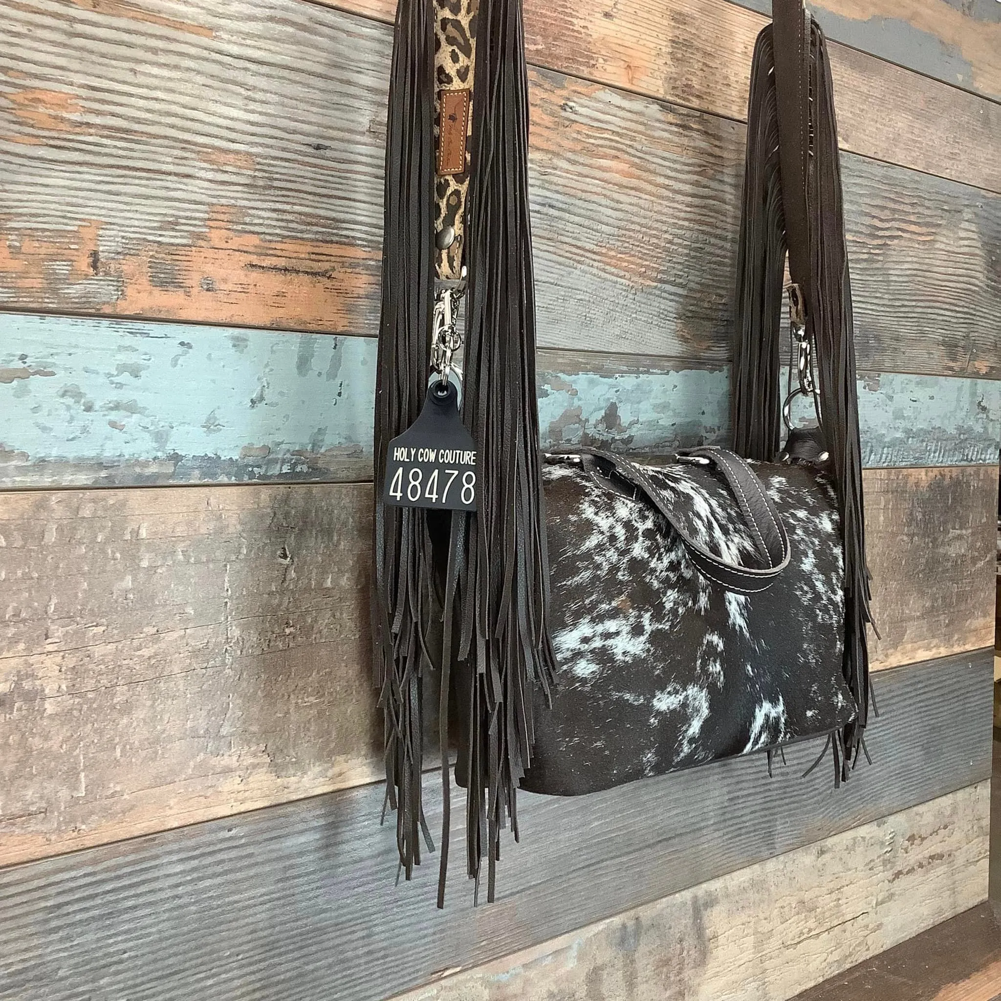 Western Mini Leather Fringe Strap 48" #48478