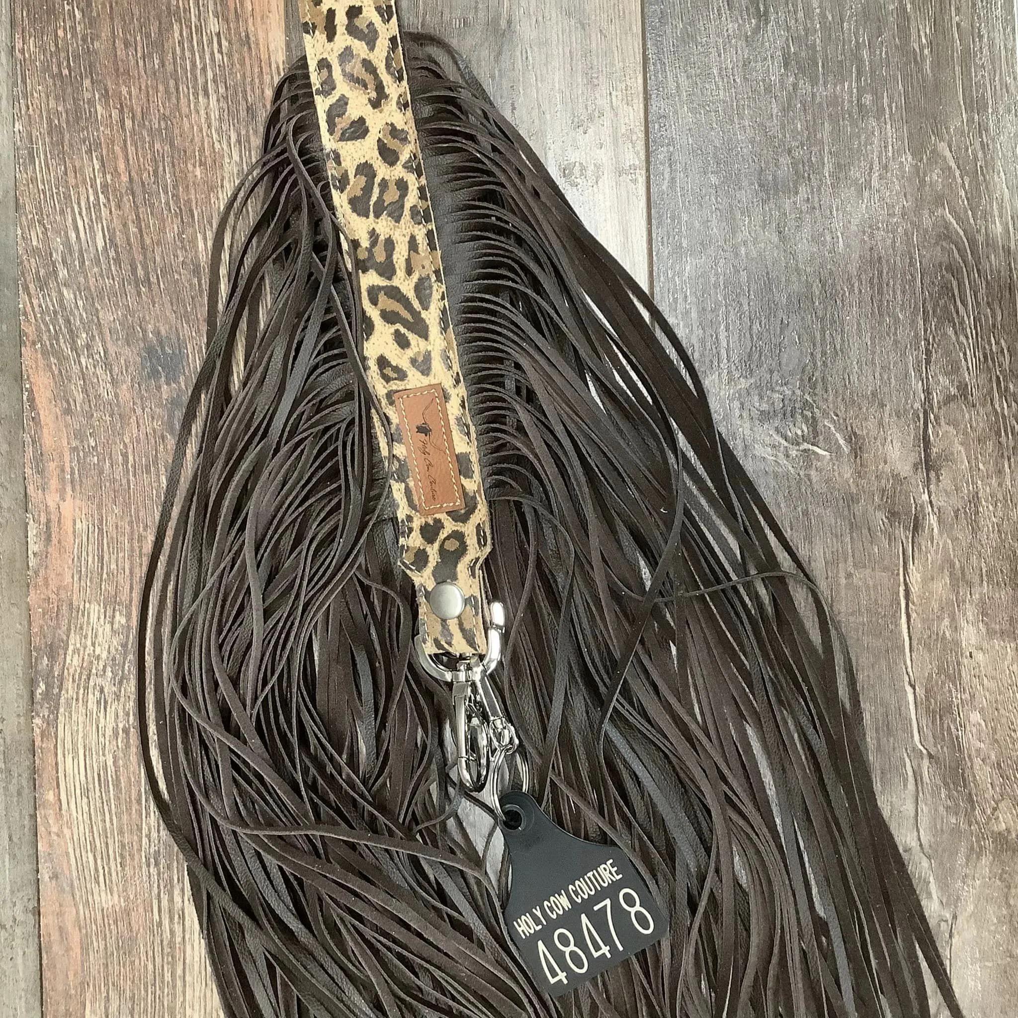 Western Mini Leather Fringe Strap 48" #48478