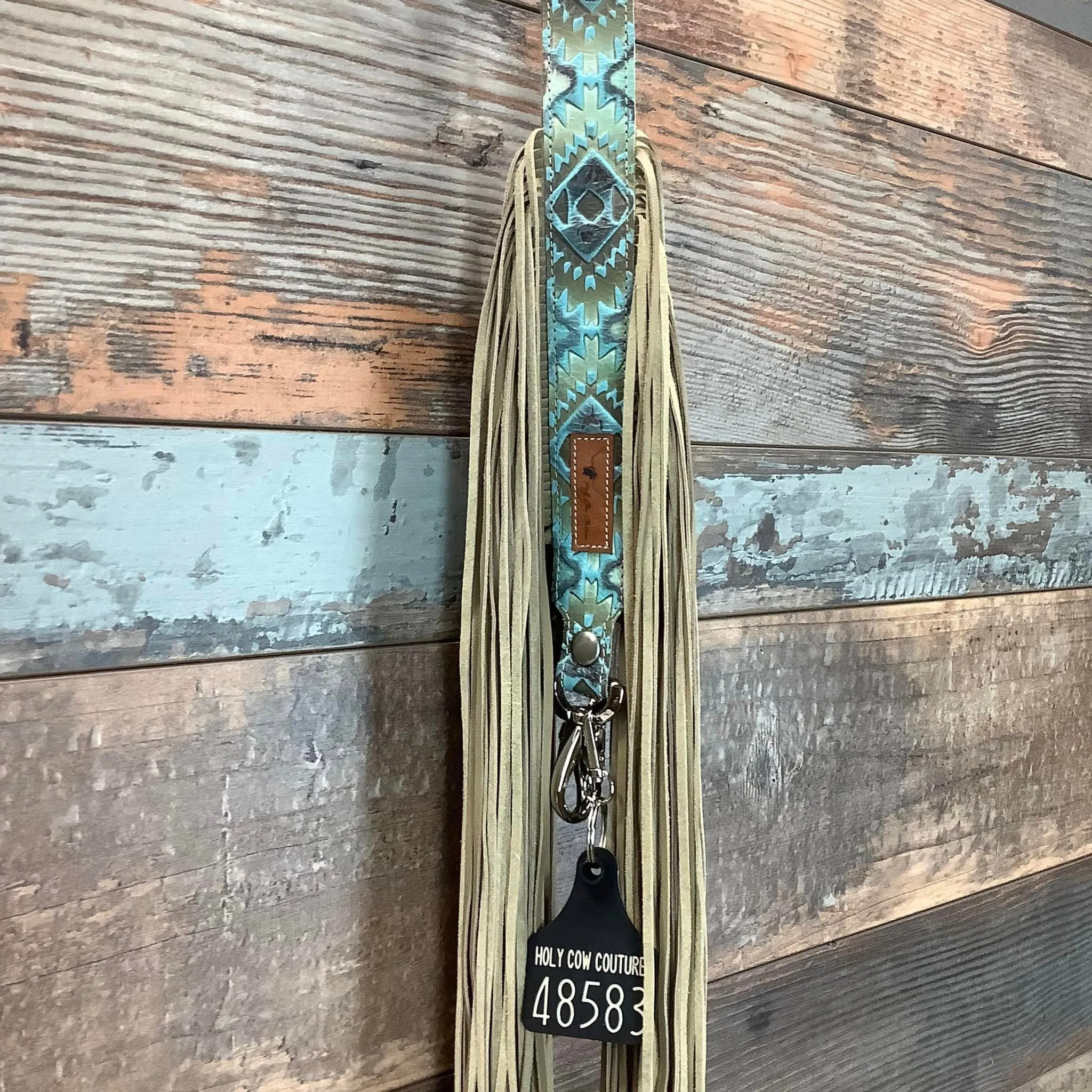 Western Mini Leather Fringe Strap 48" #48583