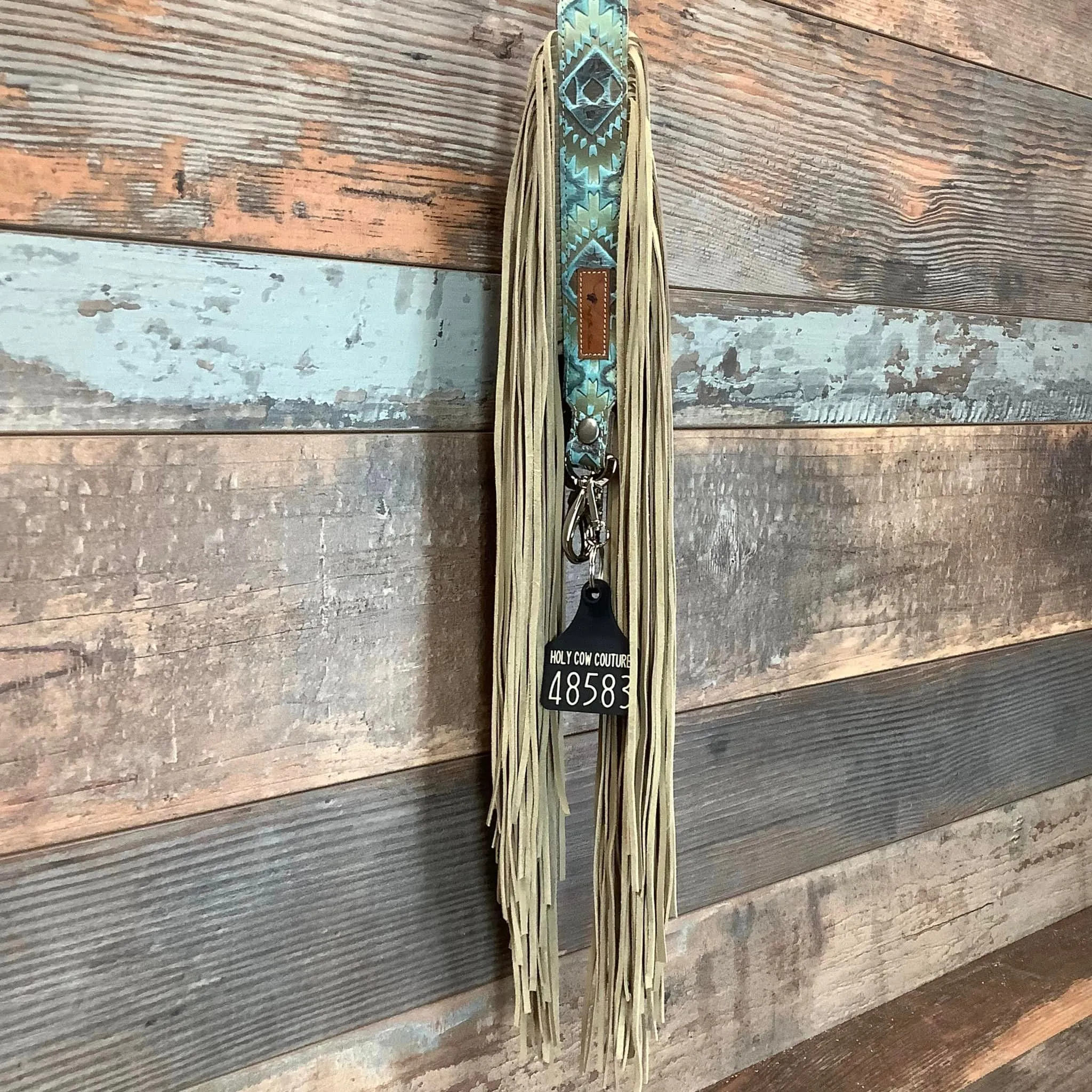 Western Mini Leather Fringe Strap 48" #48583