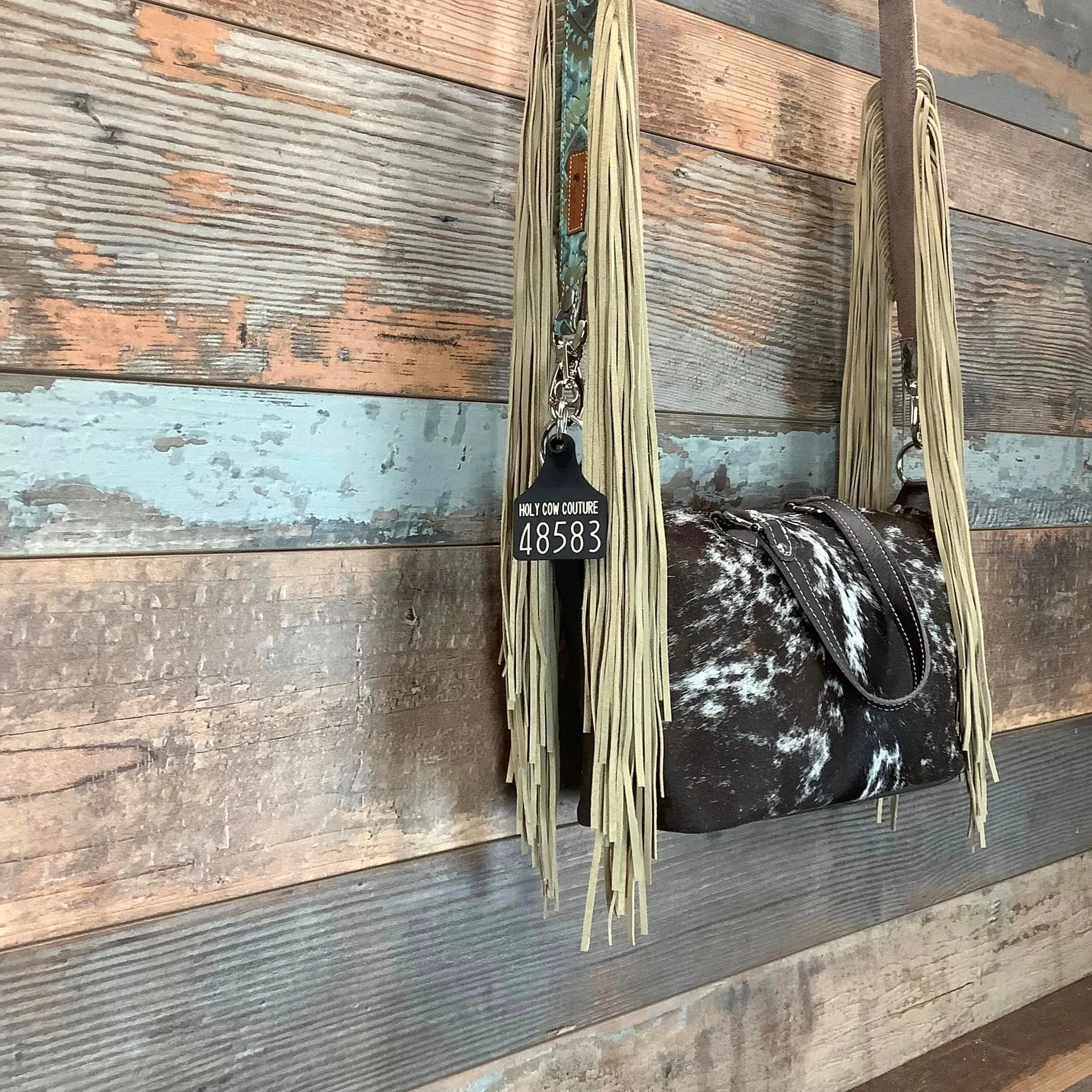 Western Mini Leather Fringe Strap 48" #48583