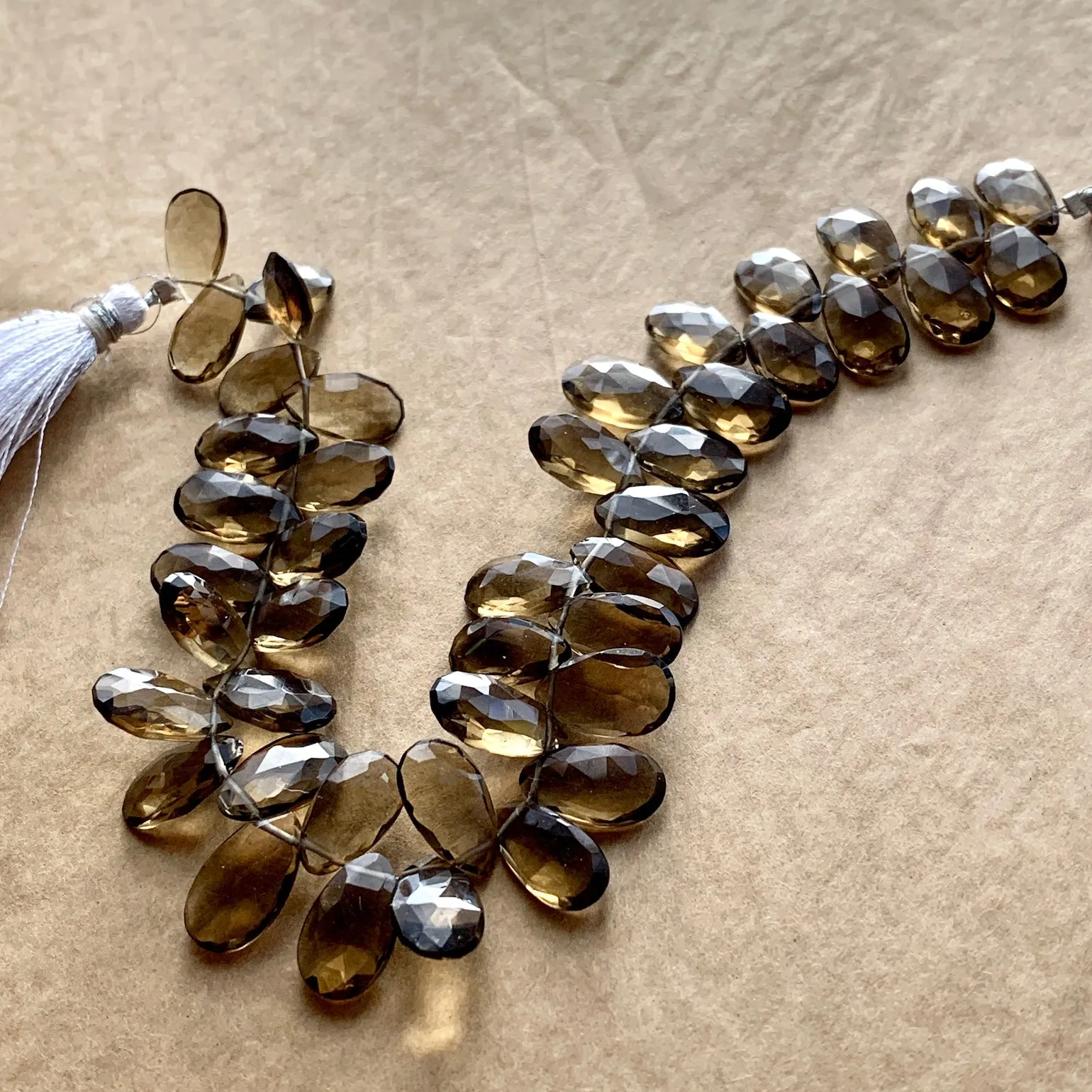 Whiskey Quartz Briolettes