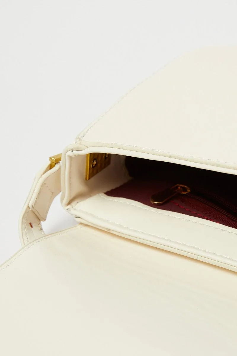 White Flap Shoulder Bag