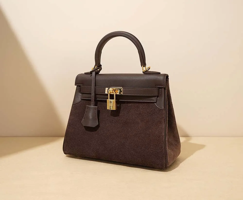 Womens Fashion Leather Padlock Satchel Tote Bag