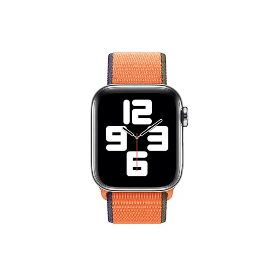 Woven Nylon Straps For Apple Watch-42/44/45/49mm New 2020 Edition(Kumquat)