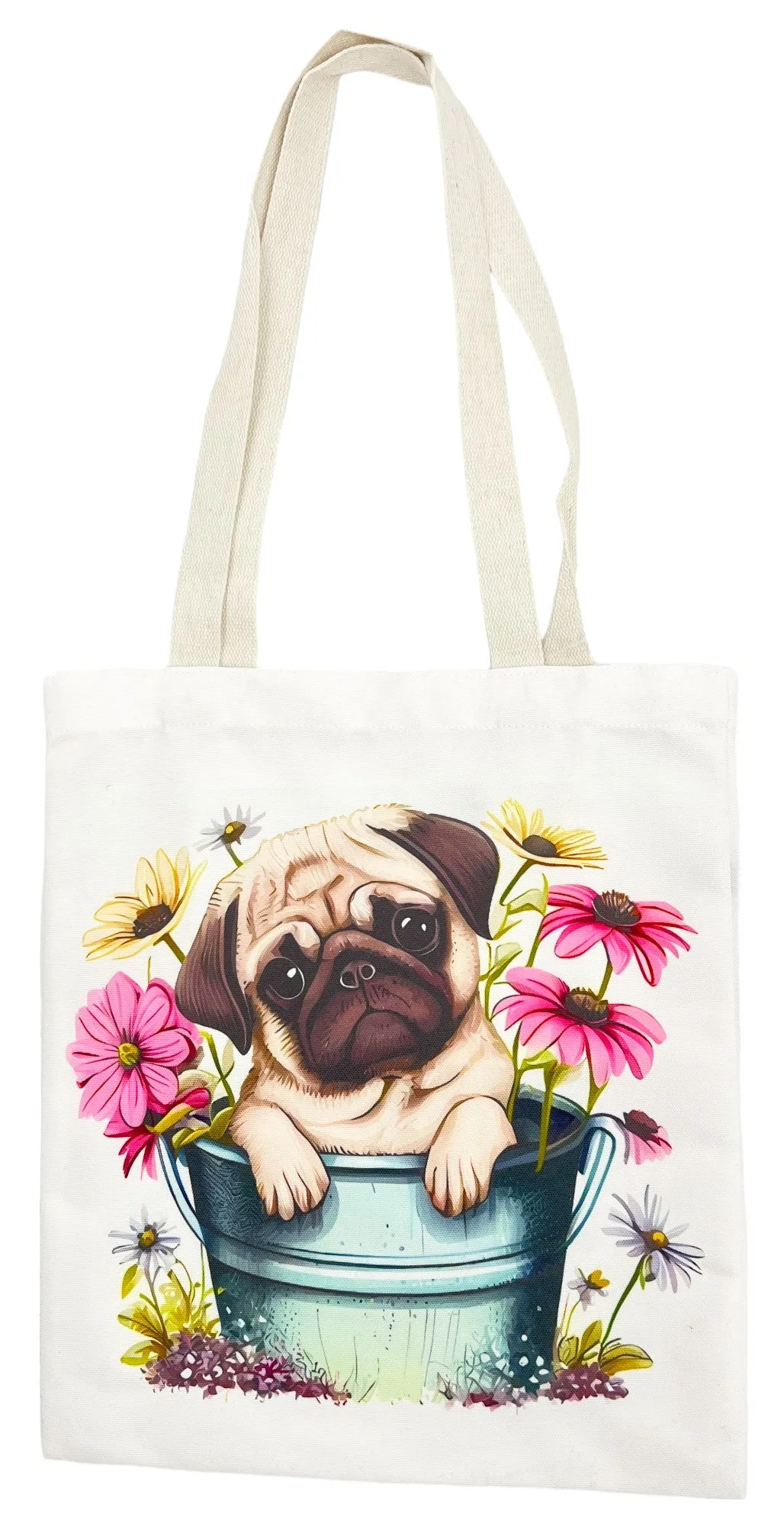 Zipped Pocket Tote Bags